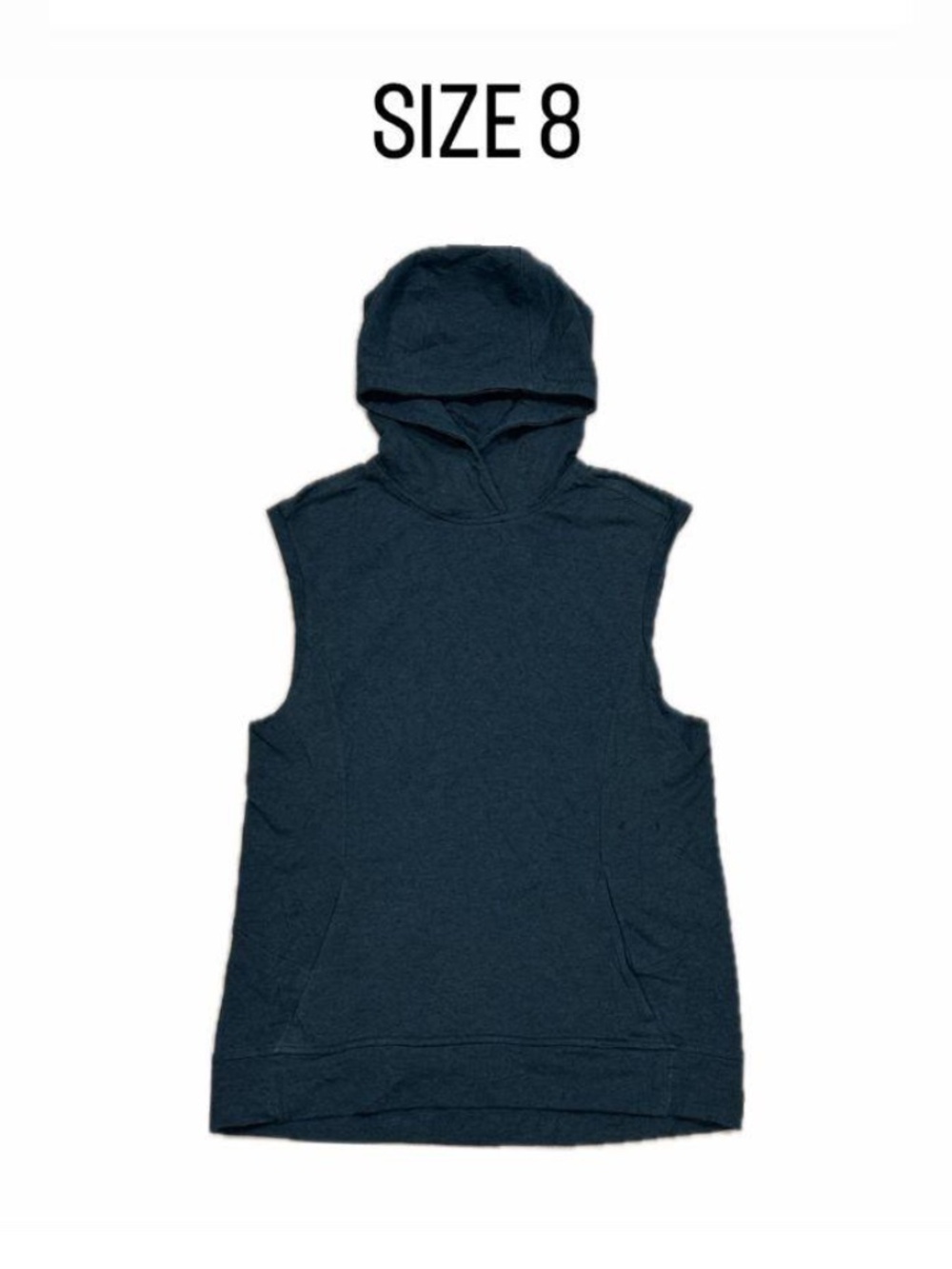 Lululemon Sleeveless Hooded Pullover Vest - Heathered Deep Teal - Size 8